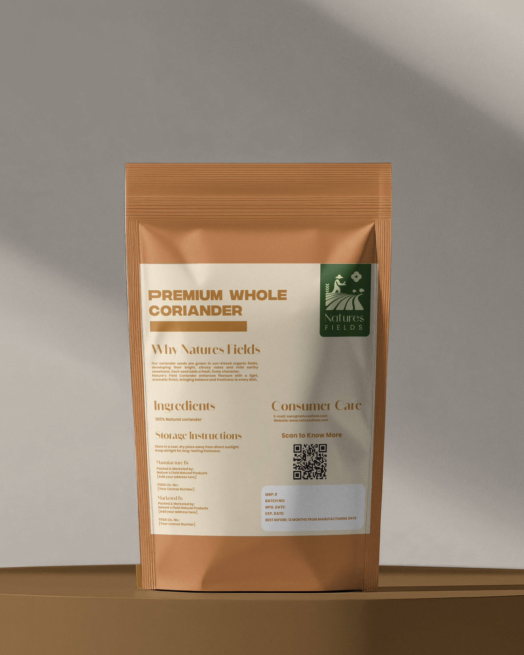 Whole coriander/Dhanya