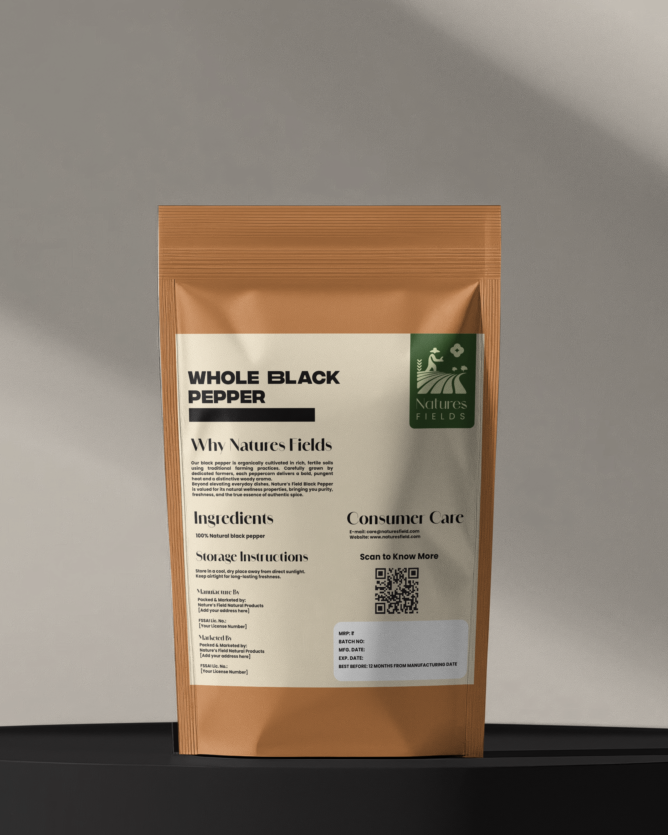 Whole Black pepper